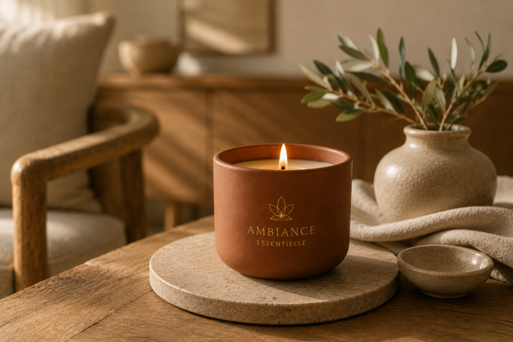 Bougie parfumee senteur - Ambiance Essentielle